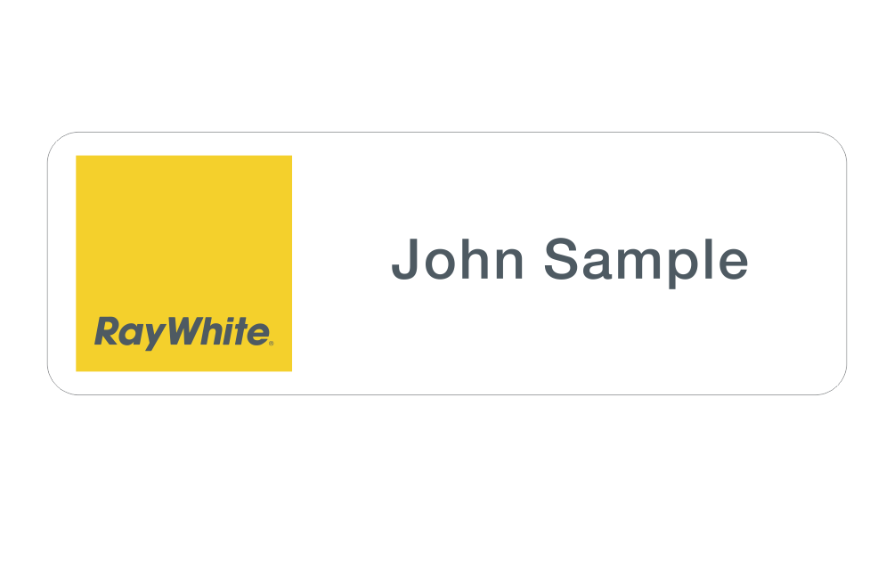Ray White Name badge