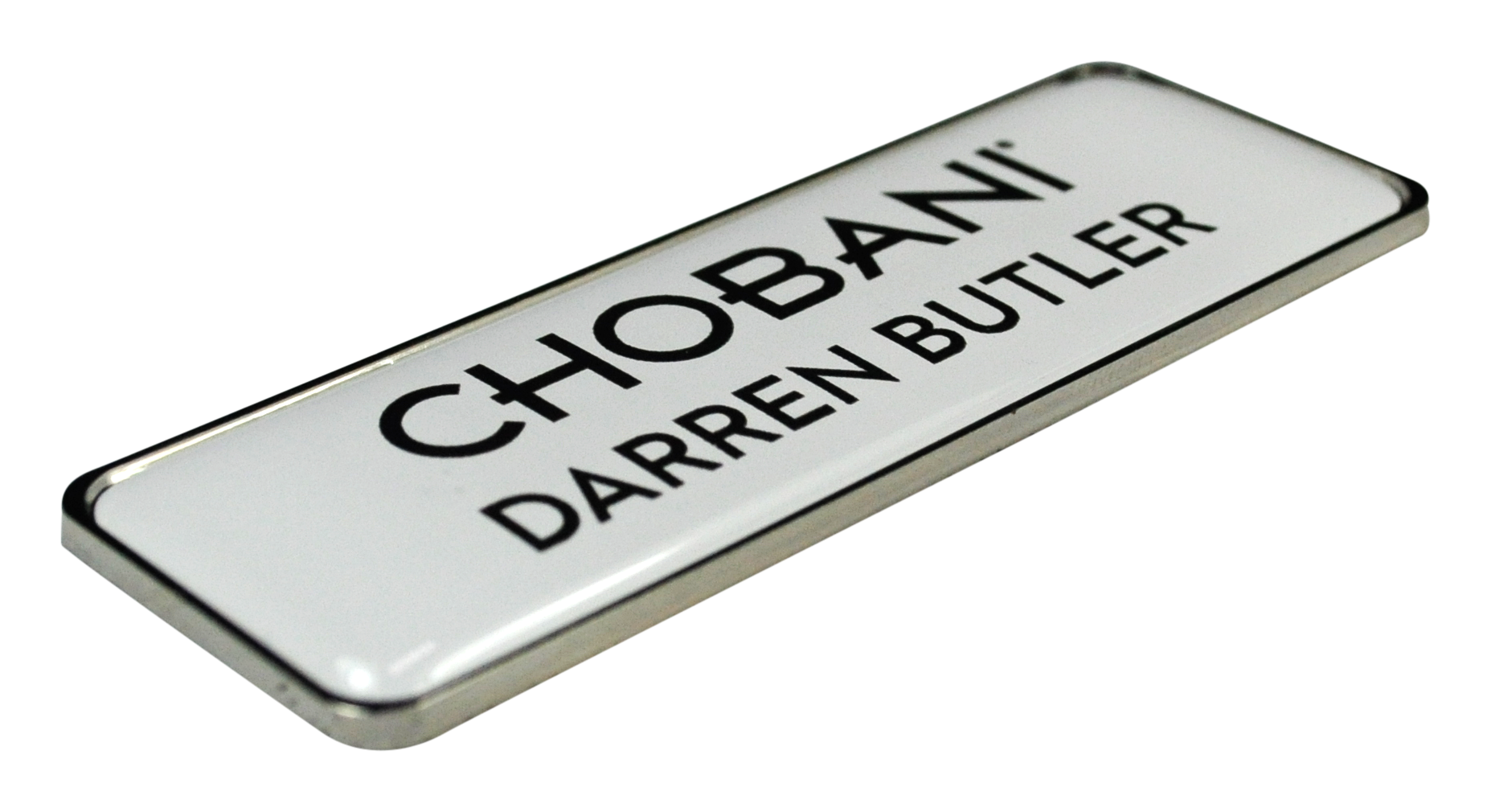 Metal Name Badge - with epoxy/resin coating