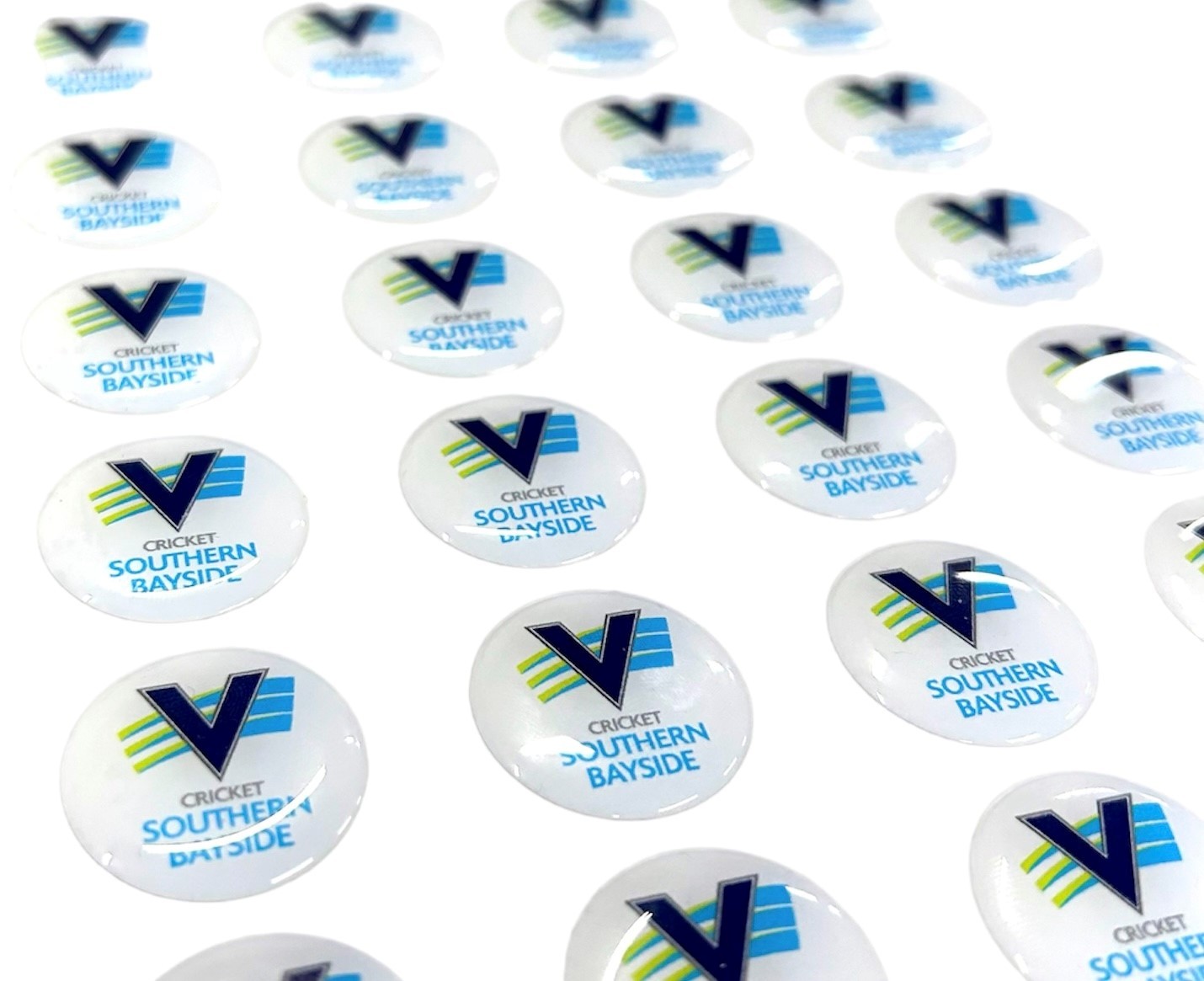 Round resin coated labels