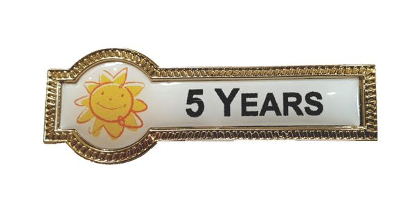 Rectangle and Round Metal Badge (RI-471)