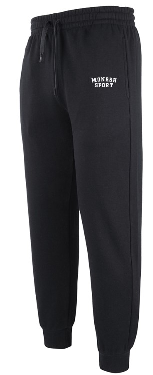 JB's Fleecy C Of C  Cuffed Track Pant - Black (Monash Logo)