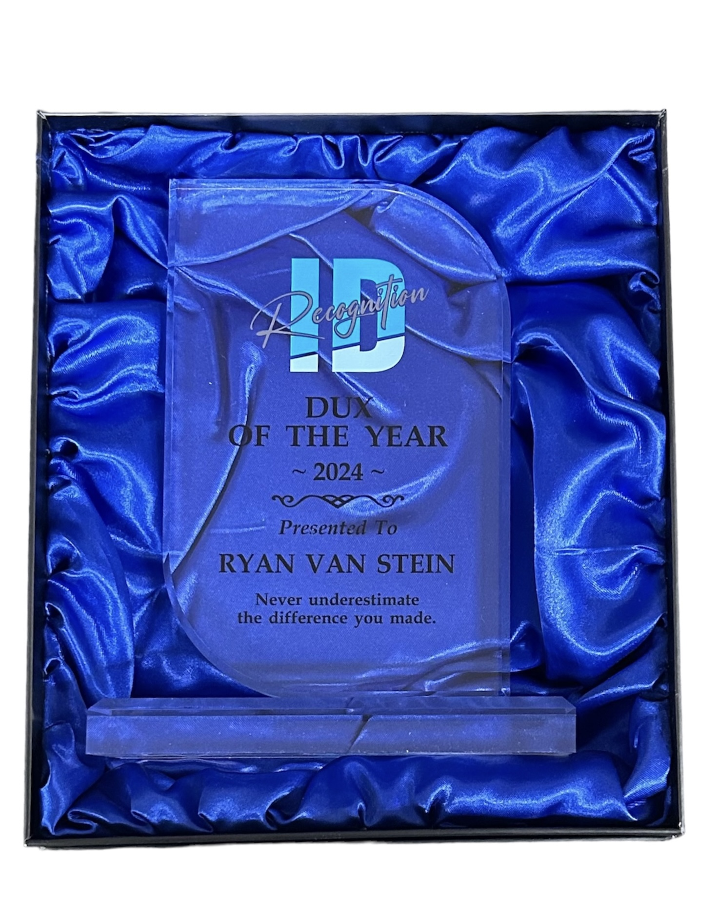 ACRYLIC RECTANGLE WITH 2 ROUND CORNERS