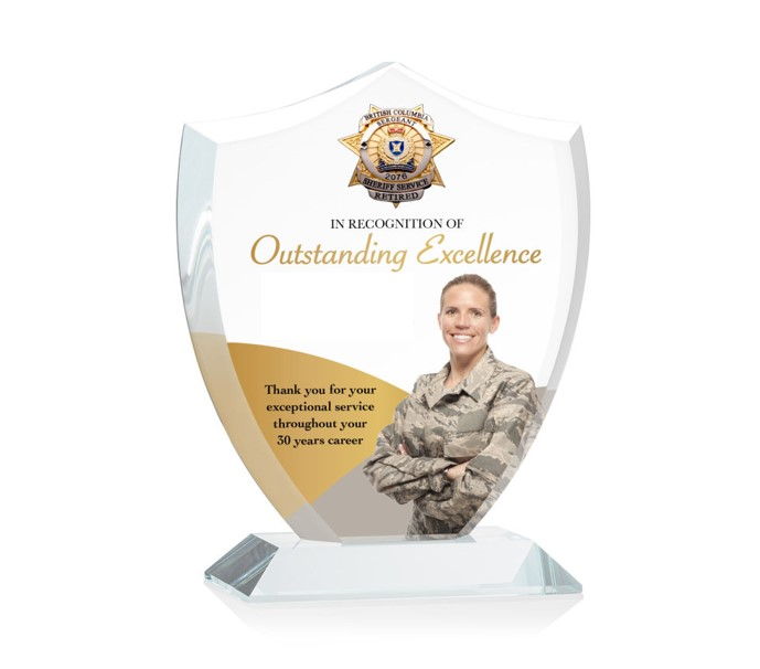 ACRYLIC SHIELD TROPHY