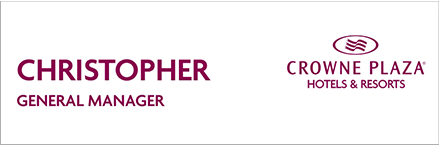 Acrylic Name Badge - White Background